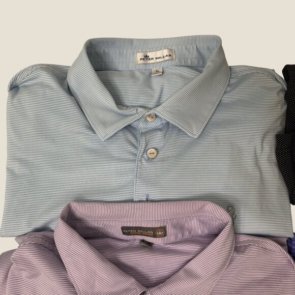 |Lot of 4| Golf Polo - Peter Millar & Callaway Opti-Dri Performance Mens Size XL - Picture 2 of 8